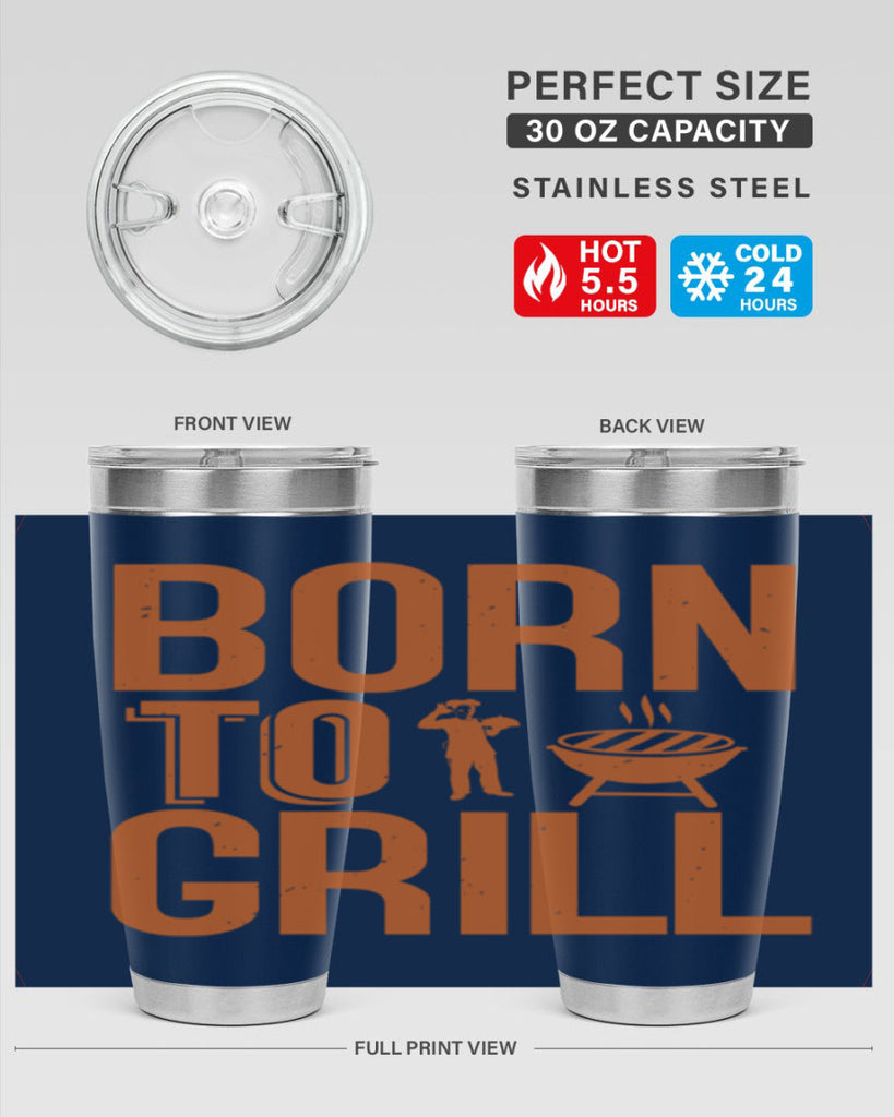 born to grill 1#- bbq- Tumbler