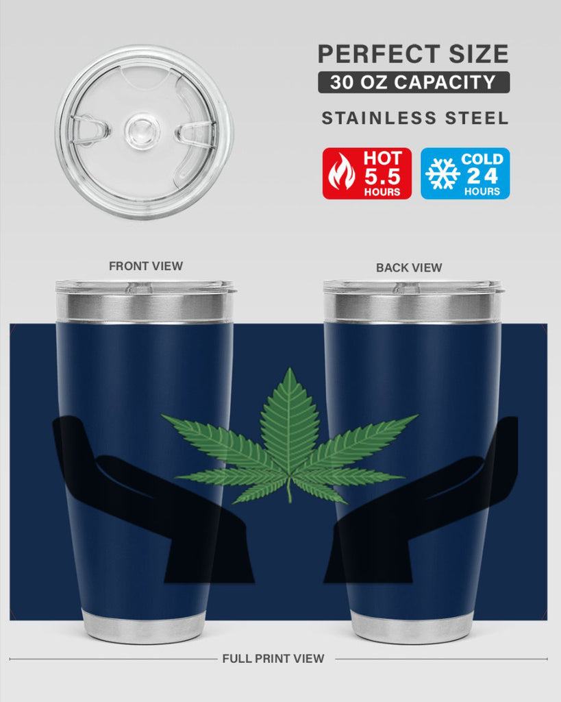 cannabis hands 44#- marijuana- Tumbler