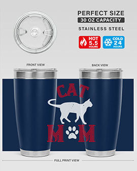 cat mom Style 35#- cat- Tumbler