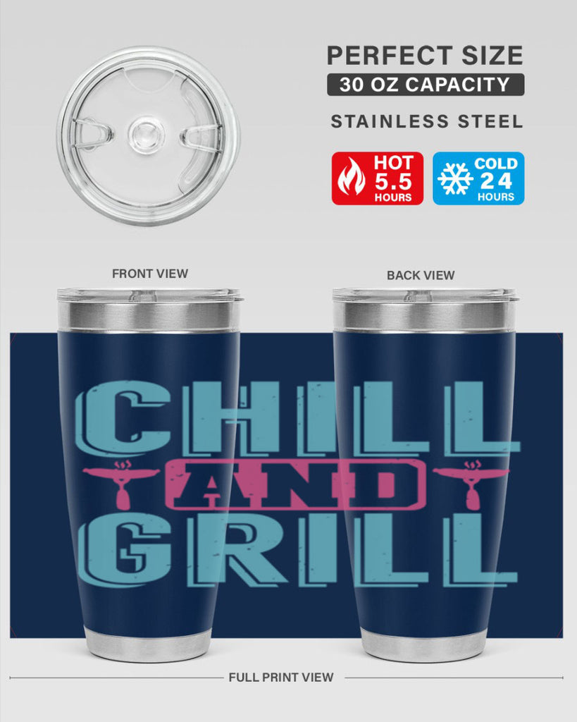 chill and grill 49#- bbq- Tumbler