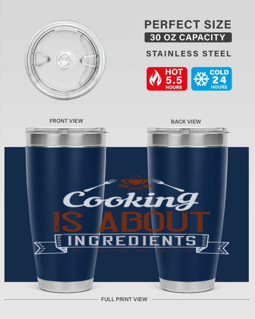 cooking is about ingredients 46#- cooking- Tumbler