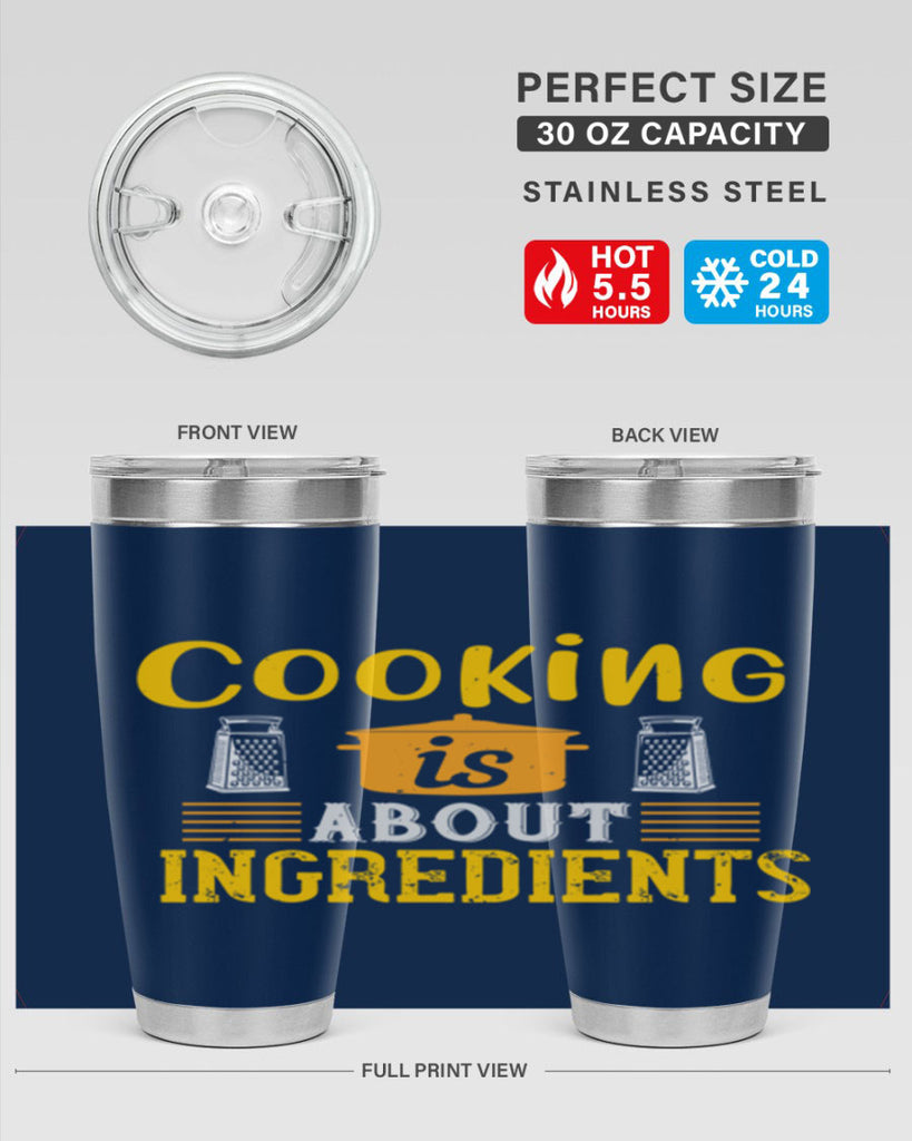 cooking is about ingredients 47#- cooking- Tumbler