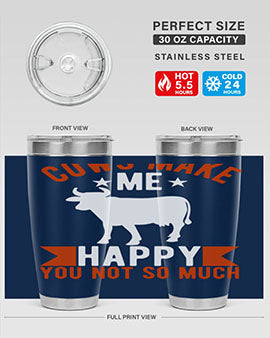 cows make me happy you not so much Style 5#- cow- Tumbler