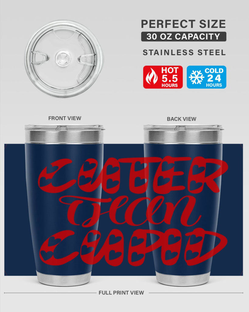cuter than cupid 79#- valentines day- Tumbler
