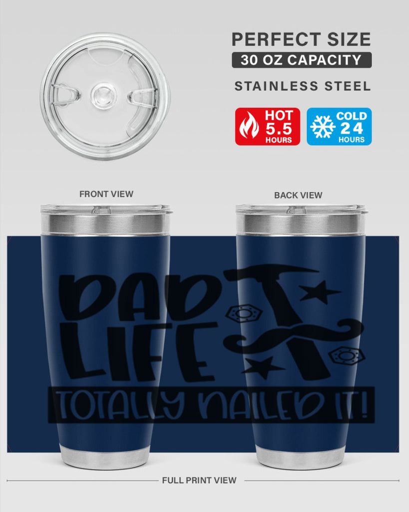 dad life totally nailed it 64#- fathers day- Tumbler