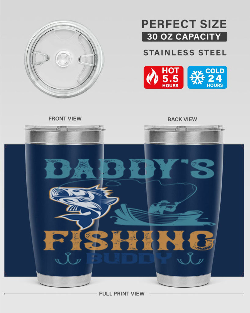 daddy’s fishing buddy 166#- fishing- Tumbler