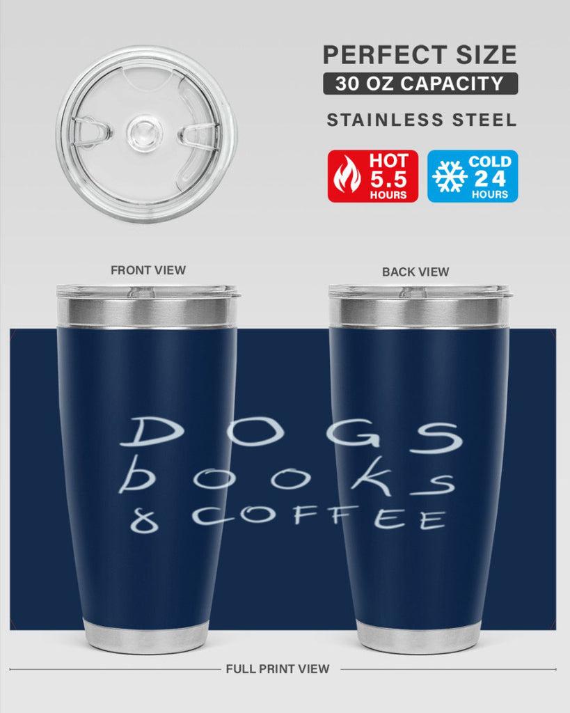 dogs books and coffee 282#- coffee- Tumbler