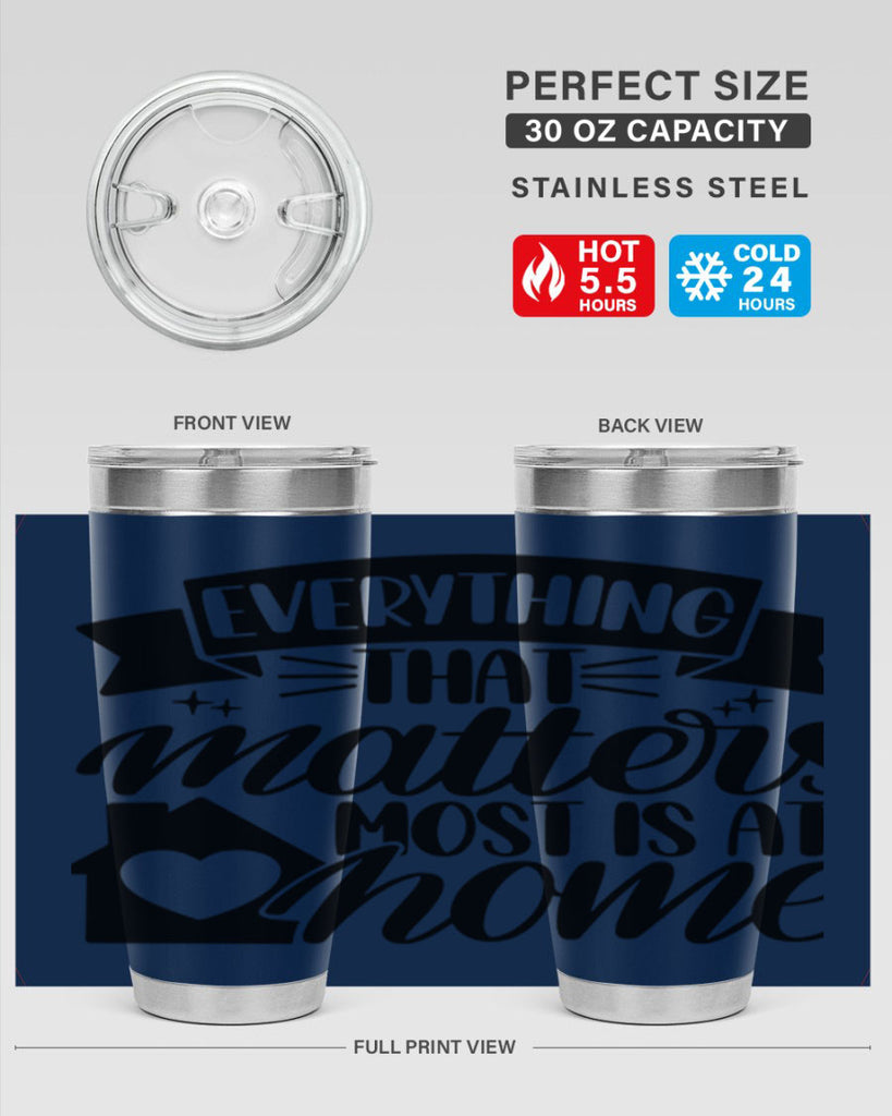 everything that matters most is at home 20#- home- Tumbler