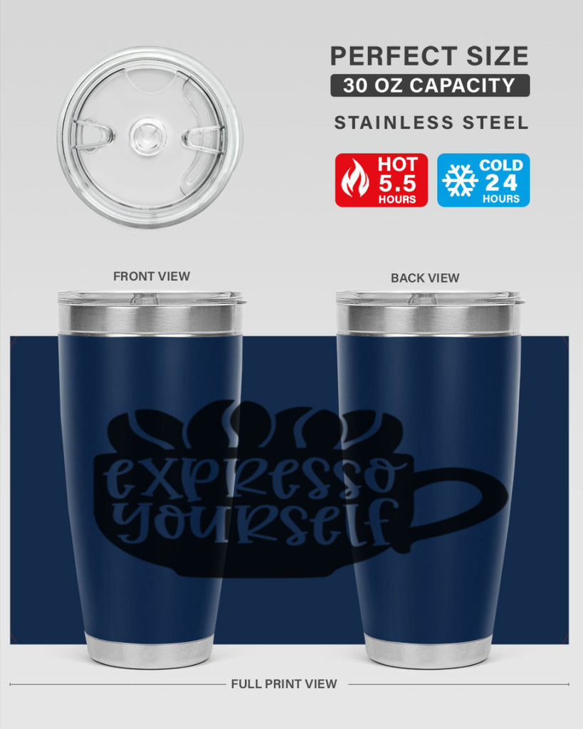 expresso yourself 56#- wine- Tumbler