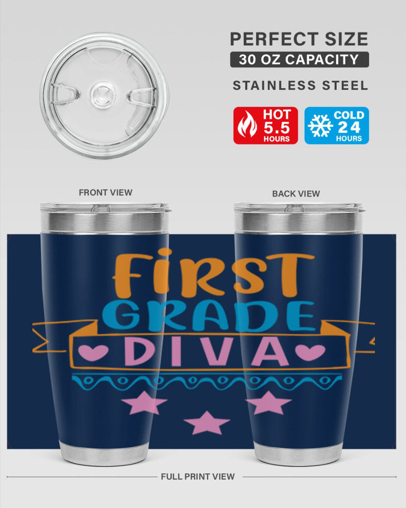 first grade diva 23#- 1st grade- Tumbler