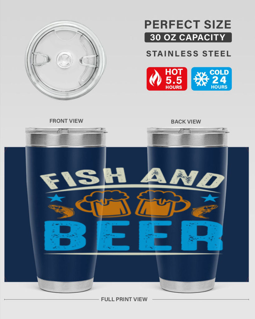 fish and beer 114#- beer- Tumbler