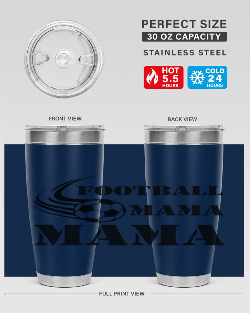 football mama 179#- mom- Tumbler