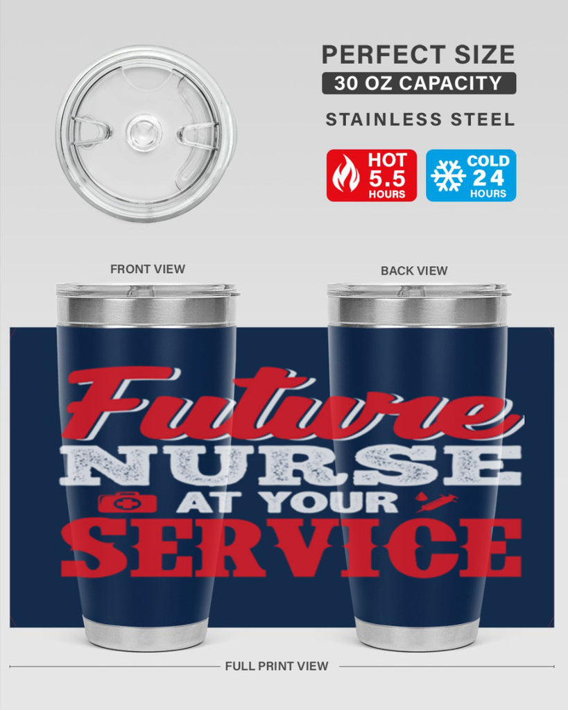 future nurse at your servicepng Style 241#- nurse- tumbler