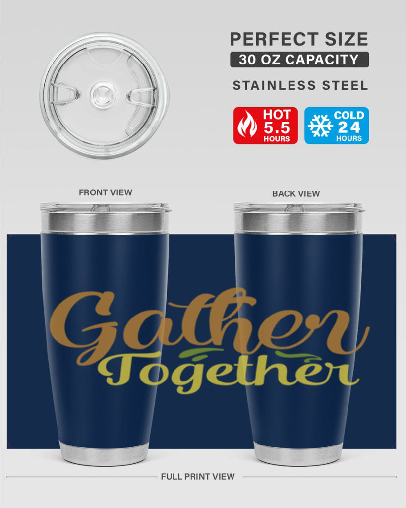 gather together 61#- thanksgiving- Tumbler