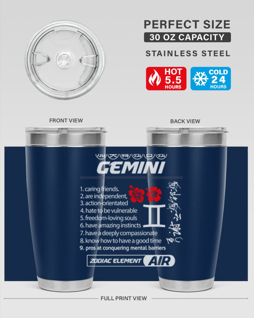 gemini 242#- zodiac- Tumbler