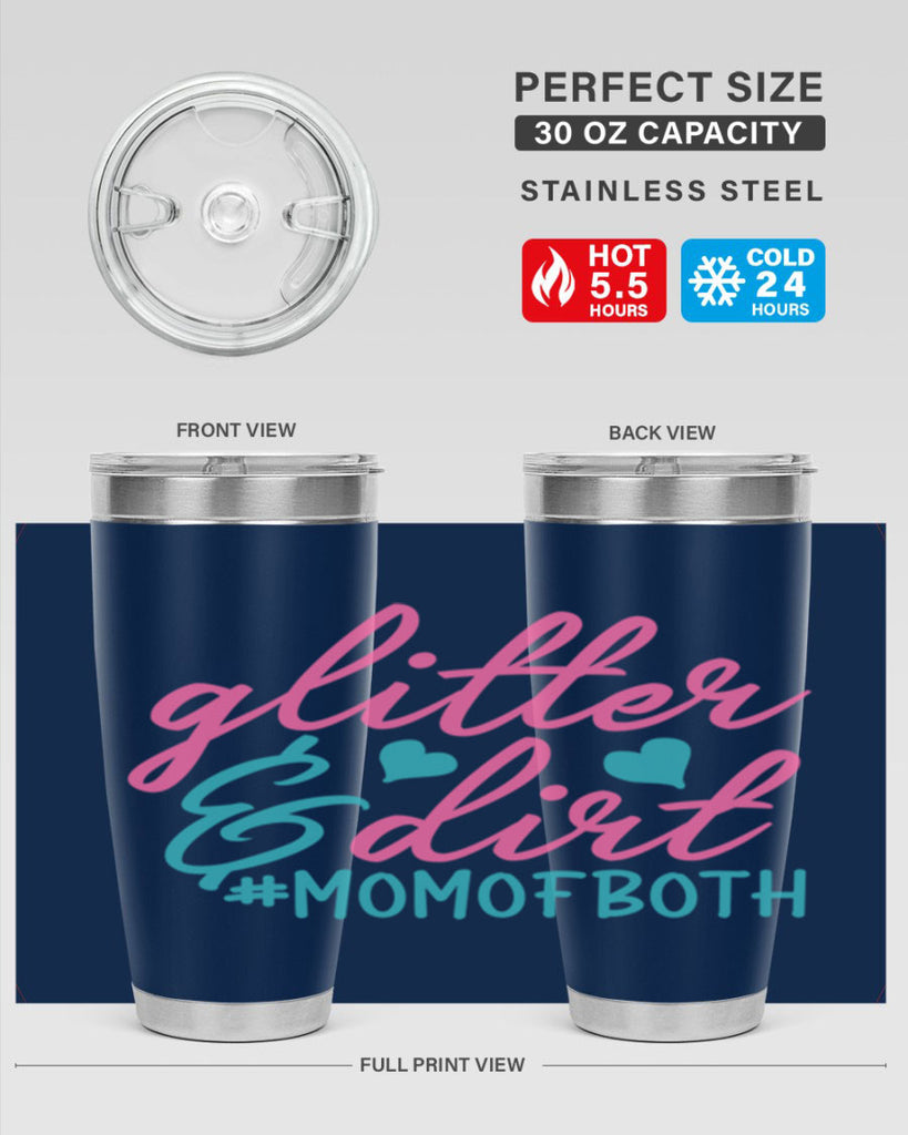 glitter dirt momofboth 265#- mom- Tumbler