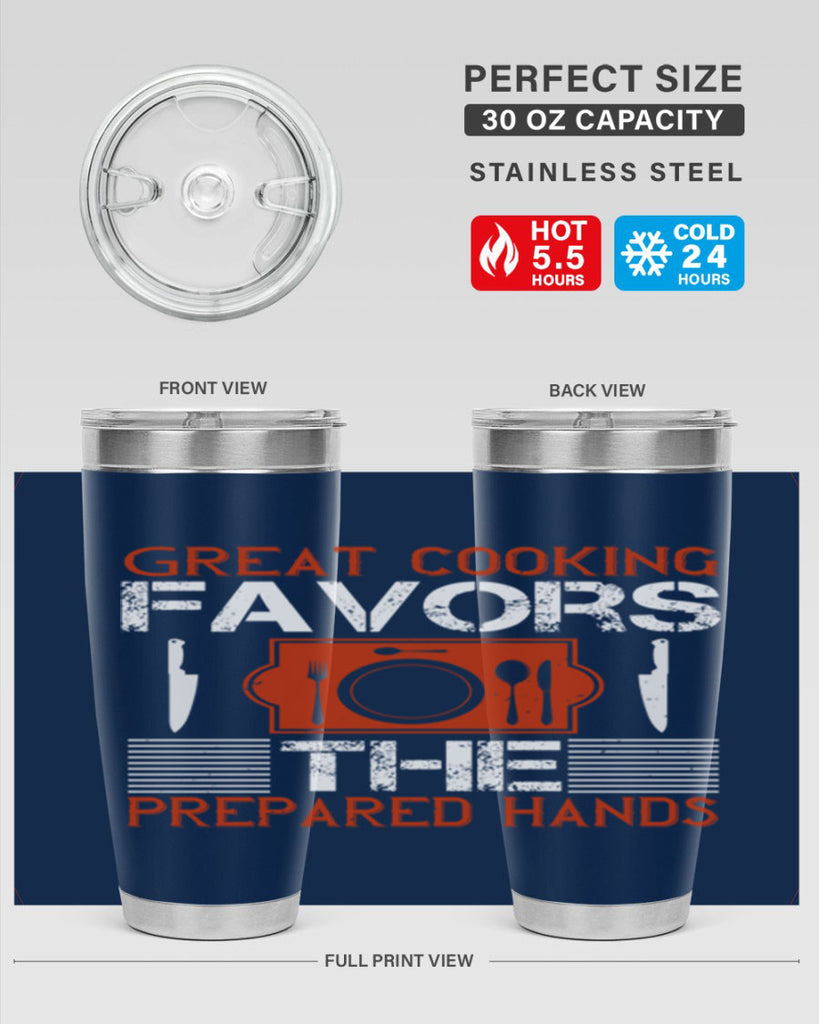 great cooking favors the prepared hands 37#- cooking- Tumbler