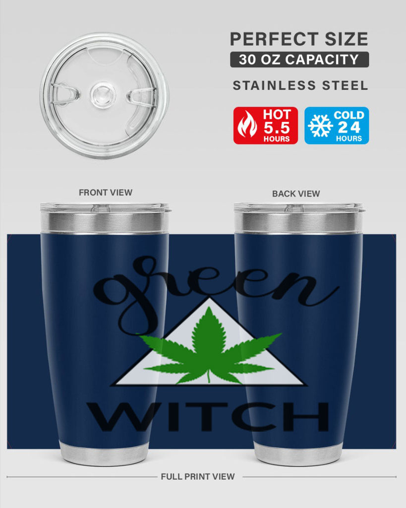 green cannabis with 98#- marijuana- Tumbler