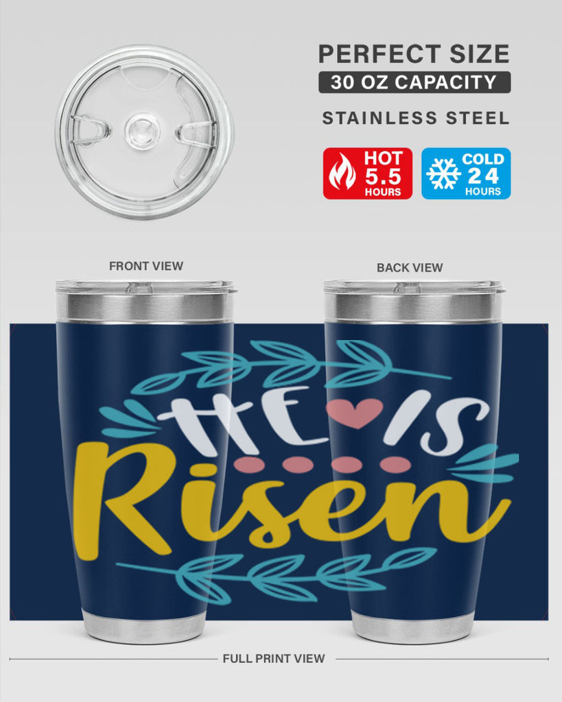 he is risen 78#- easter- Tumbler