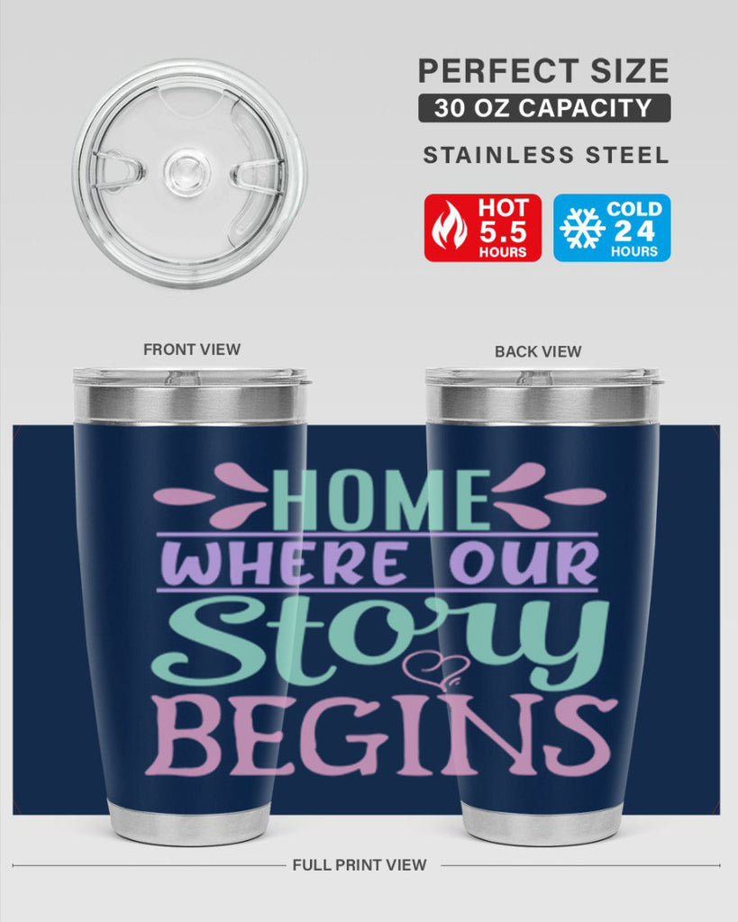 home where our story begins 23#- home- Tumbler