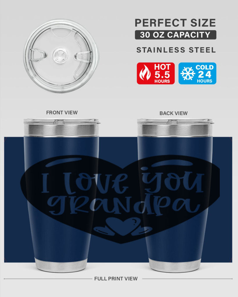 i love you grandpa 39#- fathers day- Tumbler