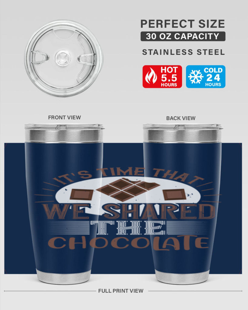 its time that we shared the chocolate 27#- chocolate- Tumbler