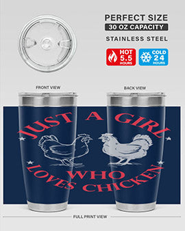 just a girl who loves chicken Style 3#- chicken- Tumbler