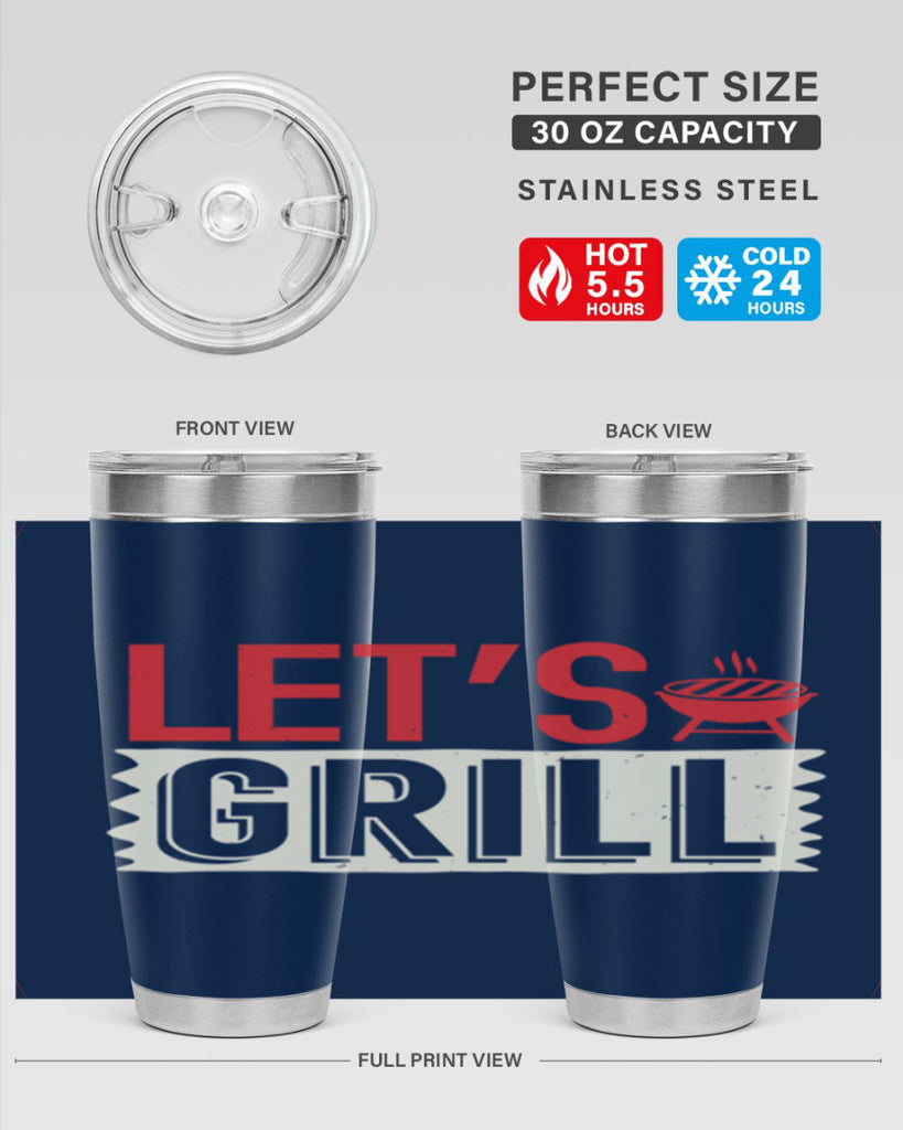 lets grill 25#- bbq- Tumbler