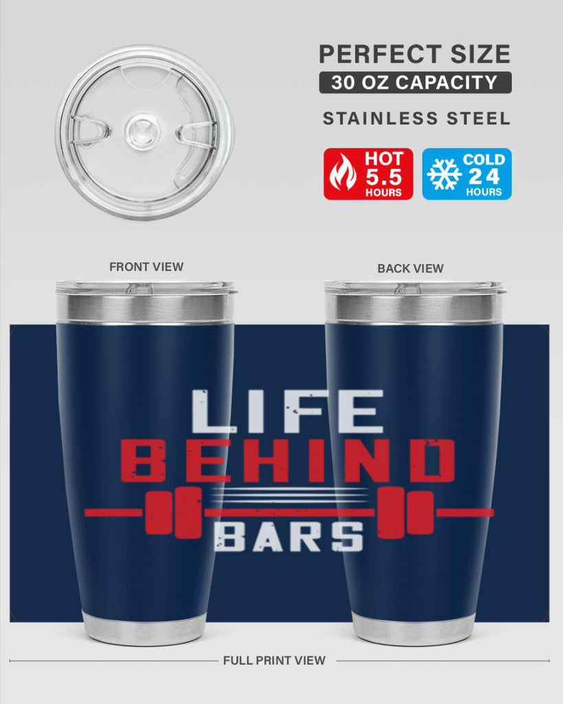 life behind bars 85#- gym- Tumbler