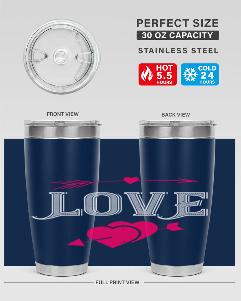 love 41#- valentines day- Tumbler