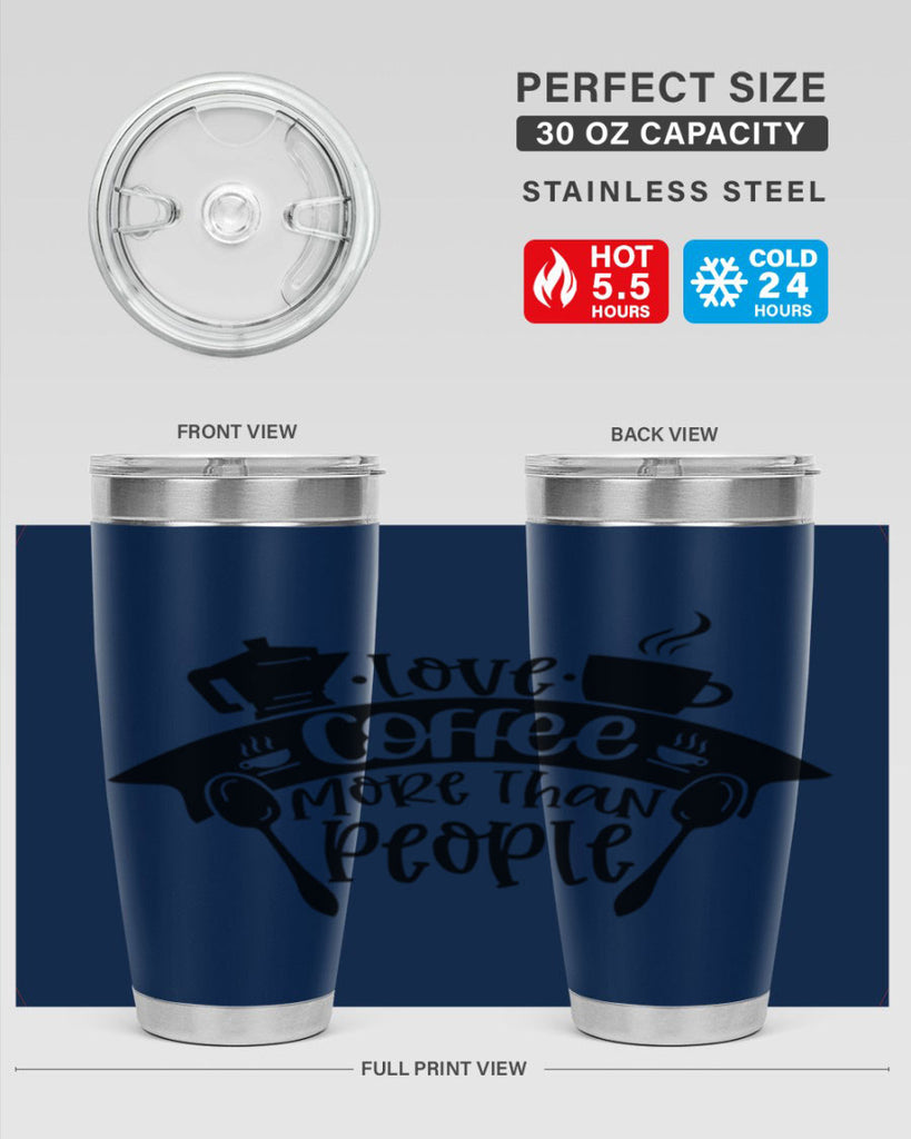 love coffee more than people 70#- coffee- Tumbler