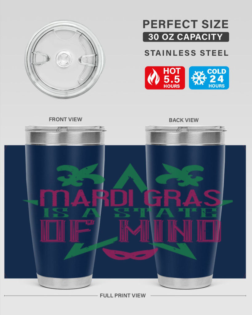 mardi gras is a state of mind 47#- mardi gras- Tumbler