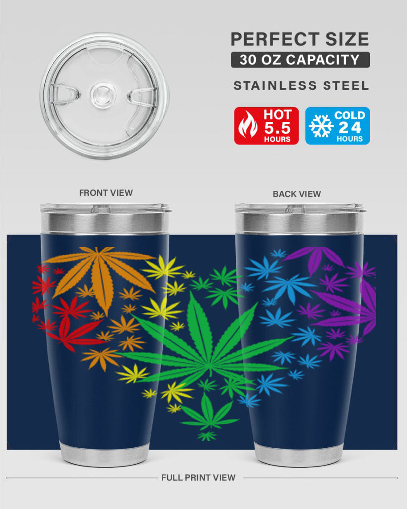 marijuana heart 200#- marijuana- Tumbler