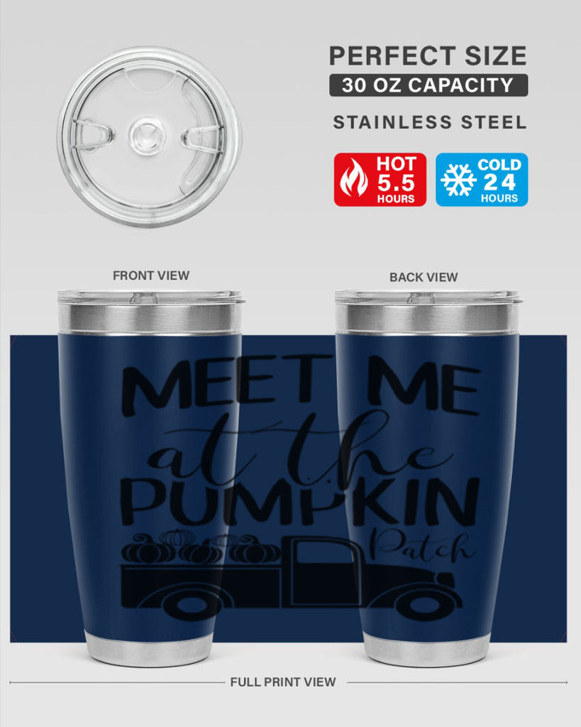 meet me at the pumpkin patch 424#- fall- Tumbler