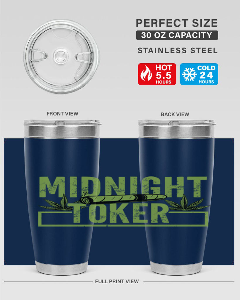 midnight toker 211#- marijuana- Tumbler