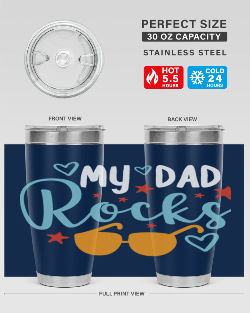 my dad rocks 83#- fathers day- Tumbler