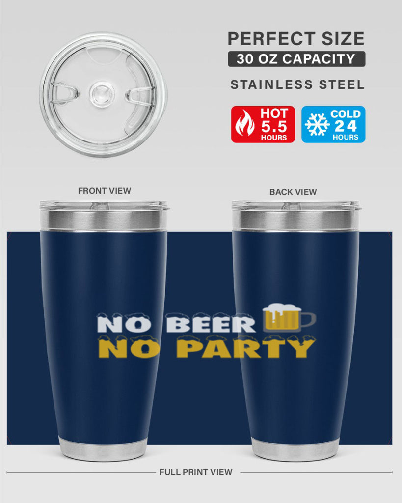 no beer no party 57#- beer- Tumbler