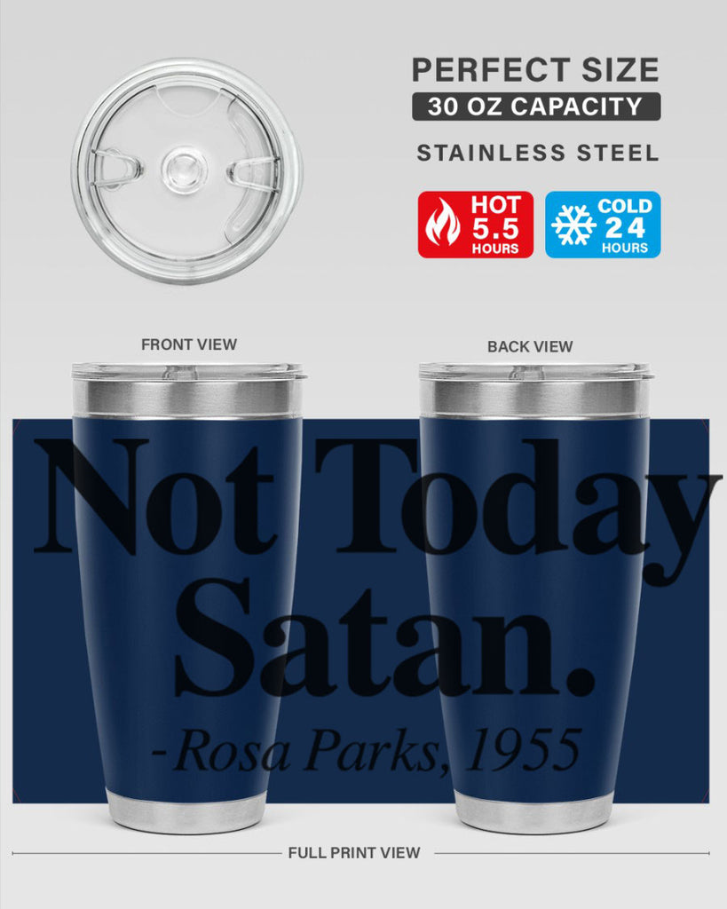 not today satan rosa parks 59#- black words phrases- Cotton Tank