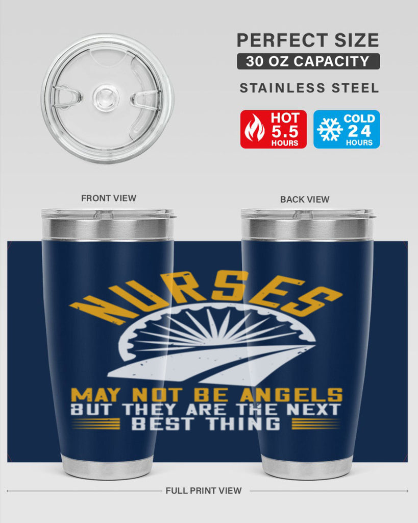 nurses may not be angels Style 265#- nurse- tumbler