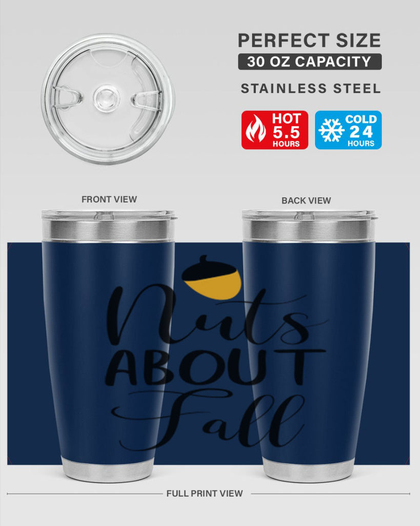 nuts about fall 445#- fall- Tumbler