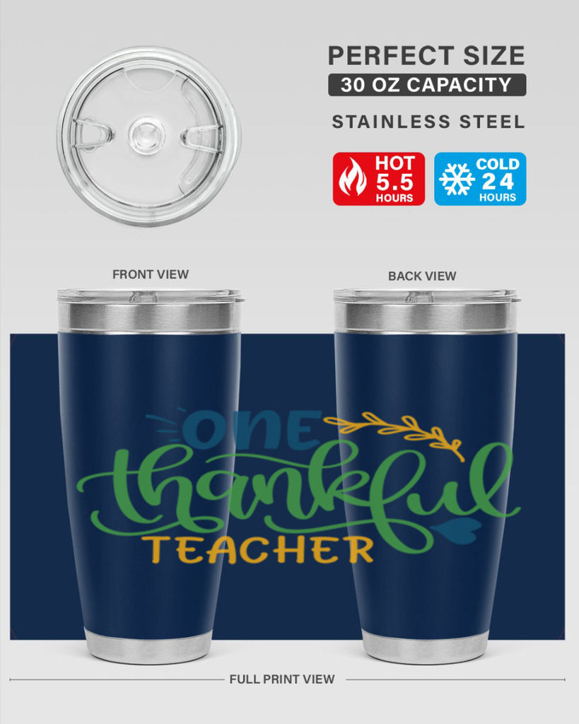 one thankful teacher Style 156#- teacher- tumbler