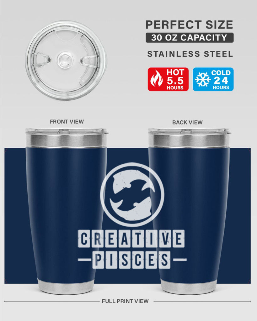 pisces 345#- zodiac- Tumbler