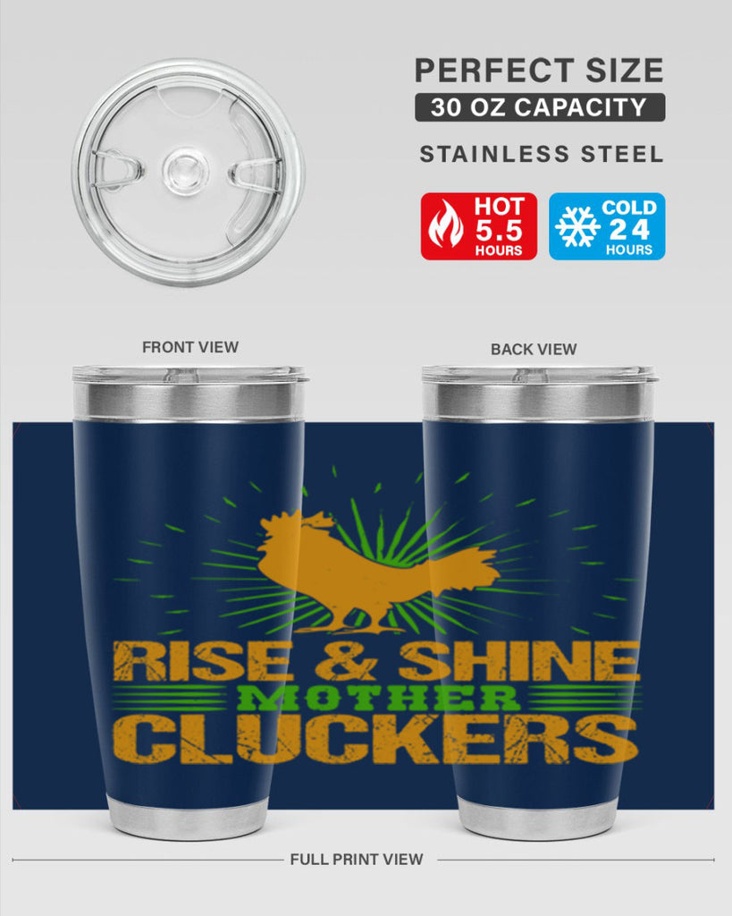 rise and shine mother cluckers 38#- farming and gardening- Tumbler