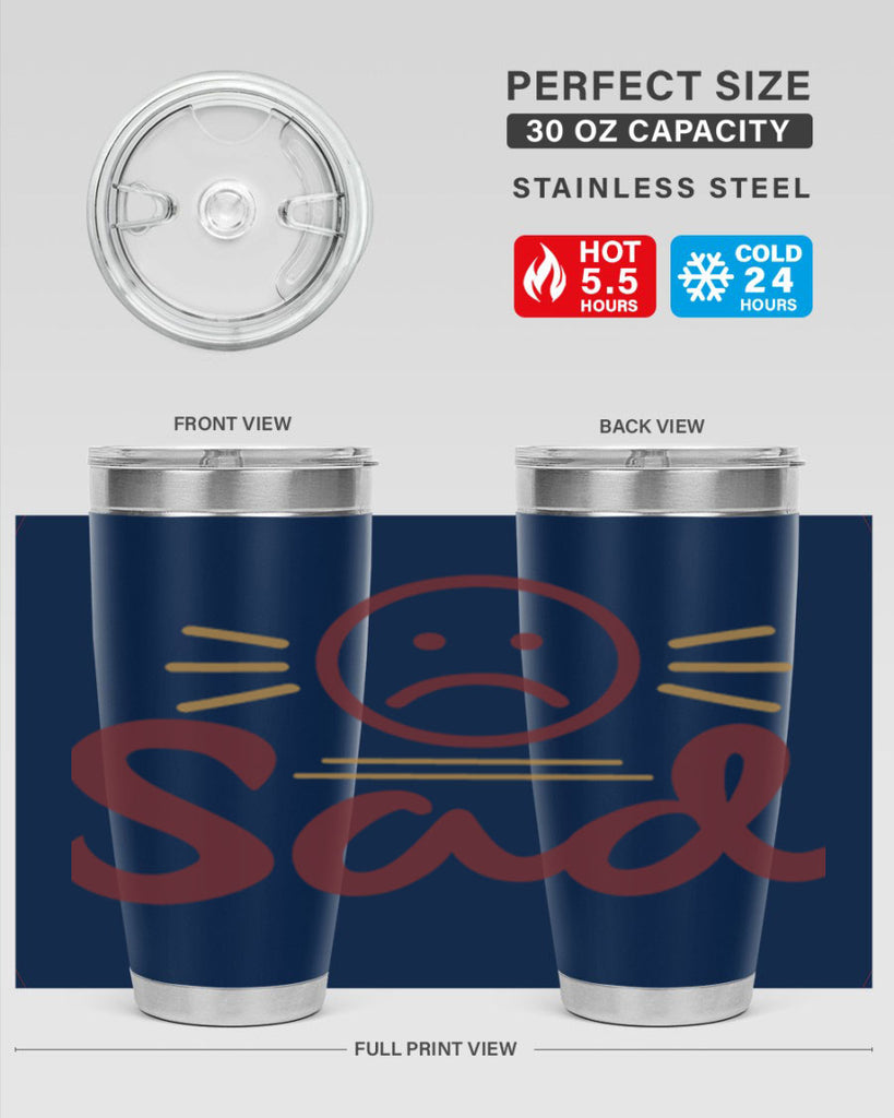 sad 5#- fathers day- Tumbler