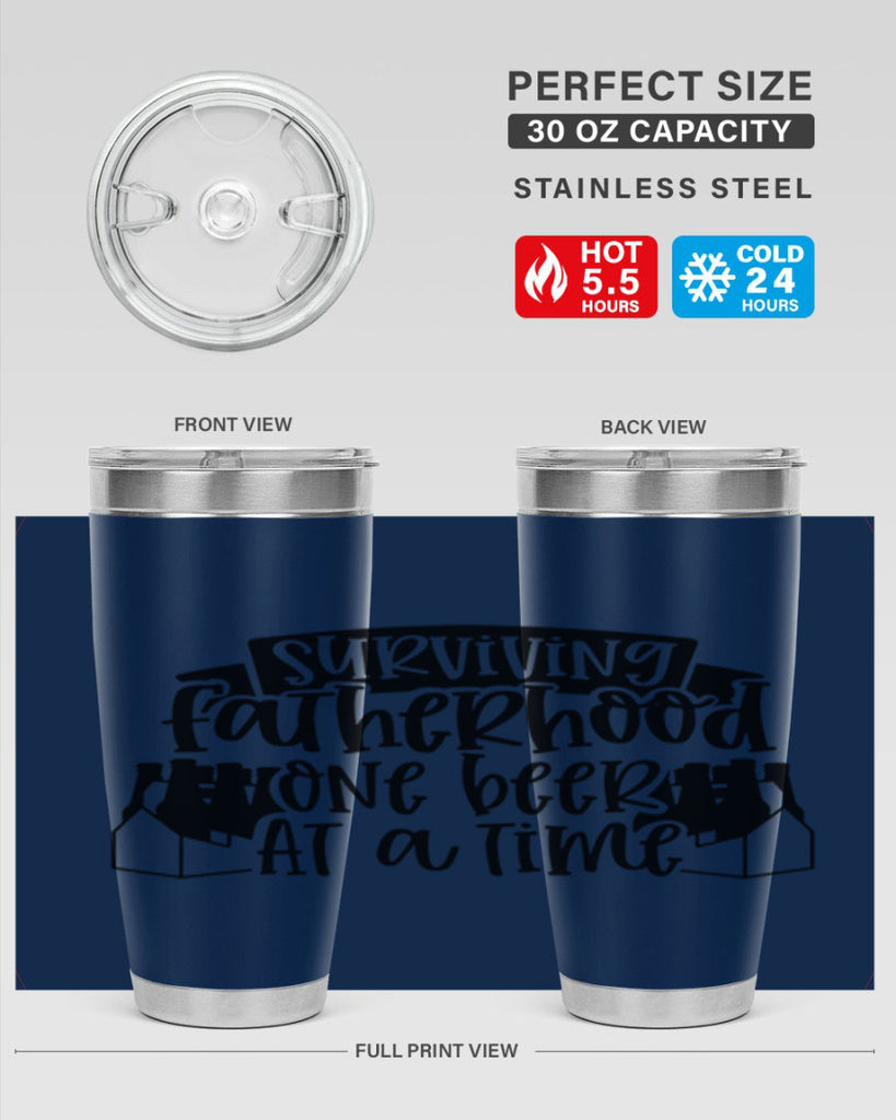 surviving fatherhood one beer at a time 19#- fathers day- Tumbler
