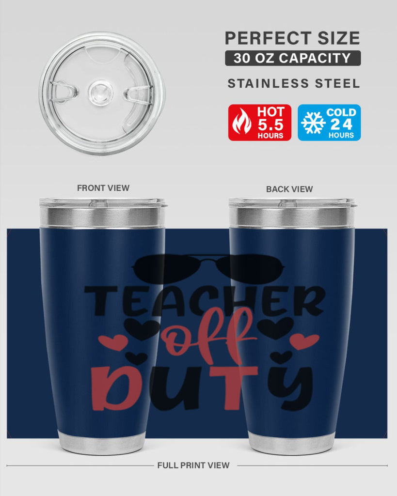 teacher off duty Style 141#- teacher- tumbler