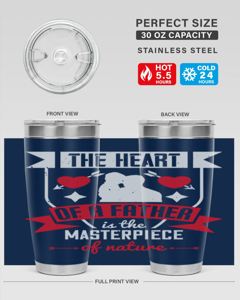 the heart of a father 159#- fathers day- Tumbler