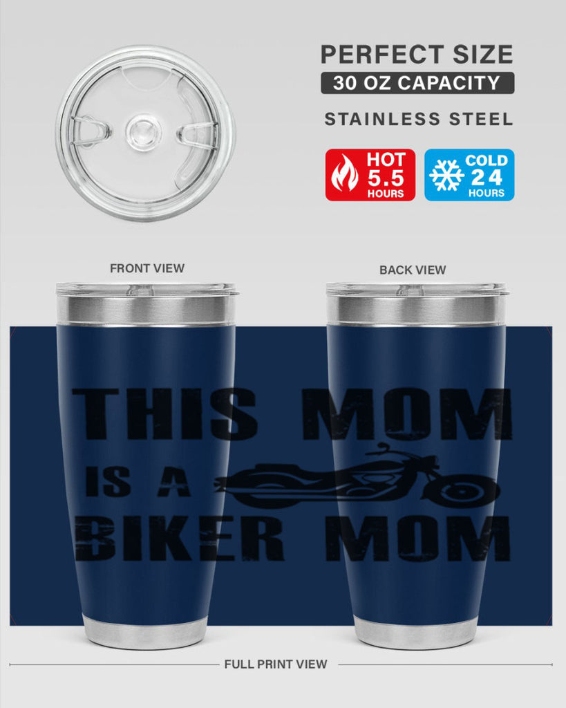 this mom is a biker mom 35#- mom- Tumbler