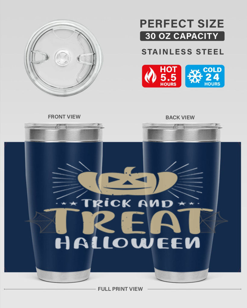 trick and treat halloween 125#- halloween- Tumbler