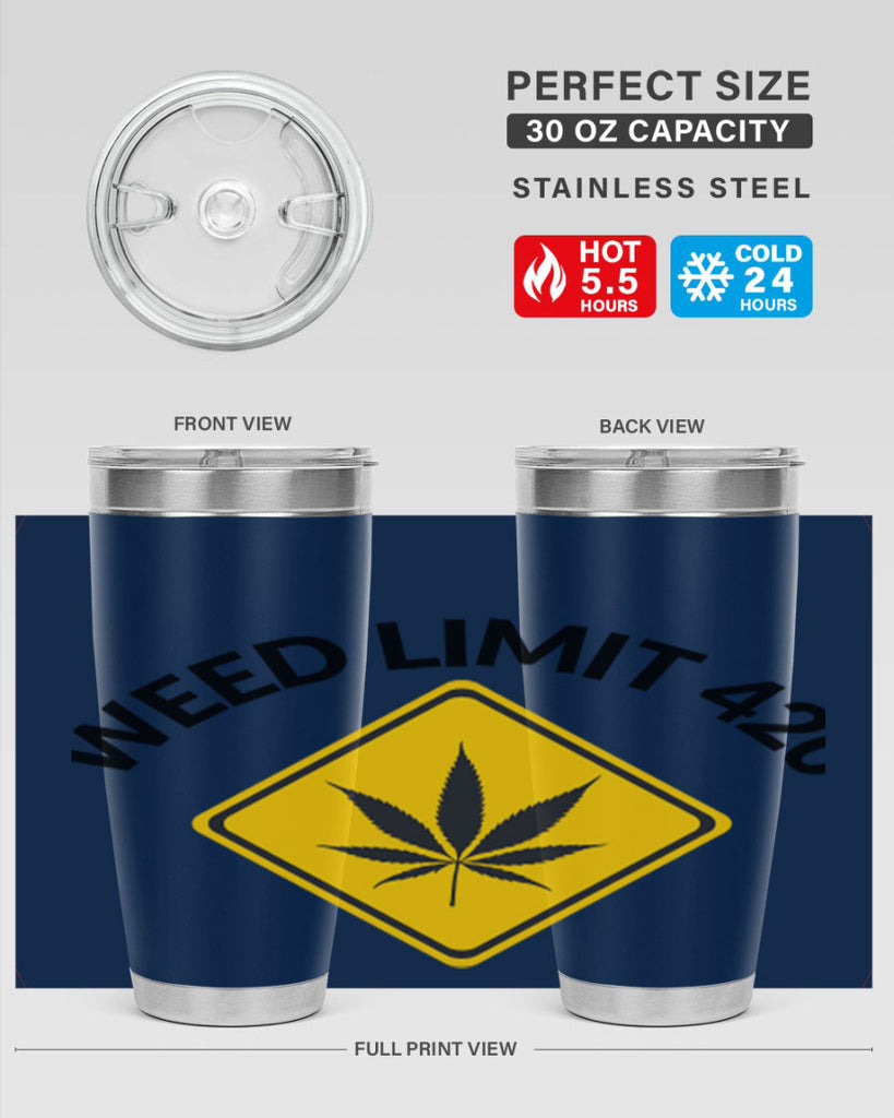 weed limit 420 a 290#- marijuana- Tumbler